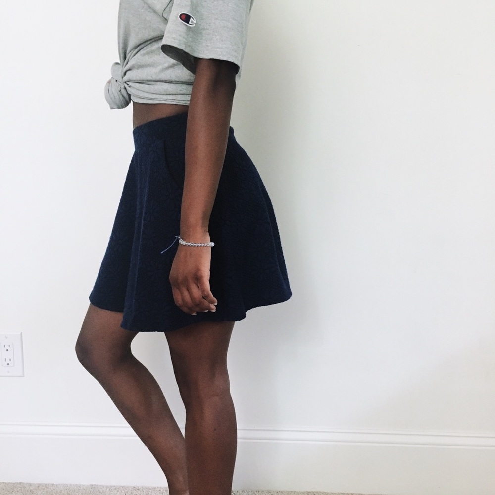 Floral pattern skirt